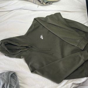 Army green Nike hoodie